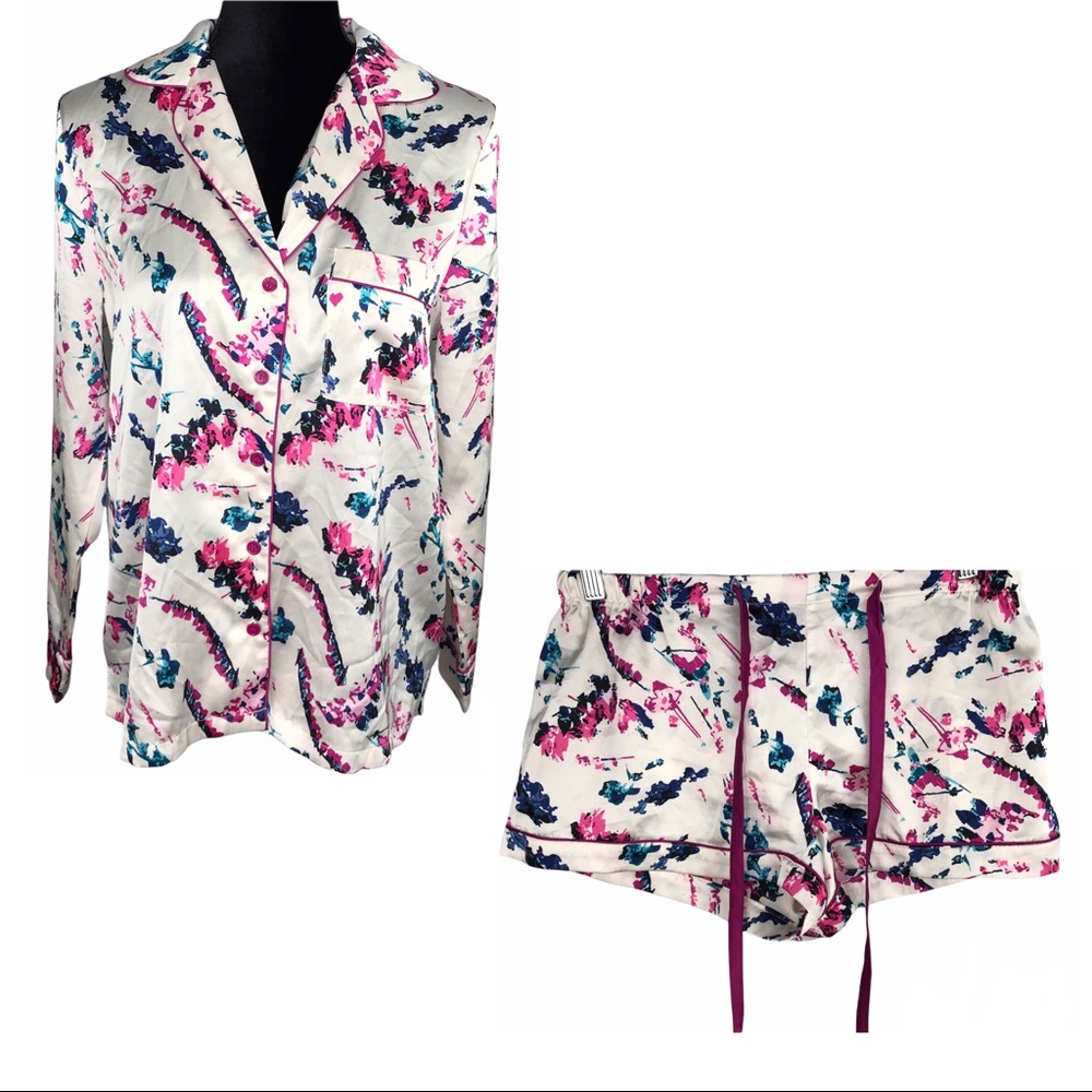 Sam Edelman Satin Pijama set Sz S